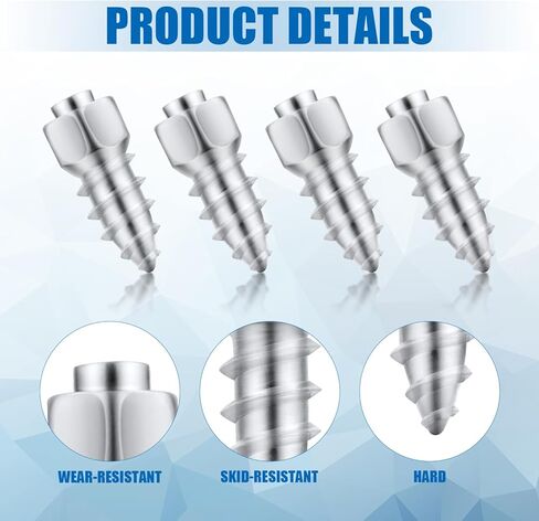 100pcs Screw in Tire Studs, 6x15mm Wheel Tyre Studs for Snow Tire Spikes ATV Tire Studs with Installation Tool for Car Truck Motorcycle Bicycle Boot ATV SUV Auto Accessories in Saudi Arabia