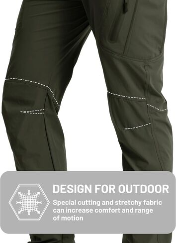 TACVASEN Men's Tactical Pants, Water Resistant 8 Pockets Cargo Hiking Pants, Lightweight Work Pants for Men Construction in Saudi Arabia
