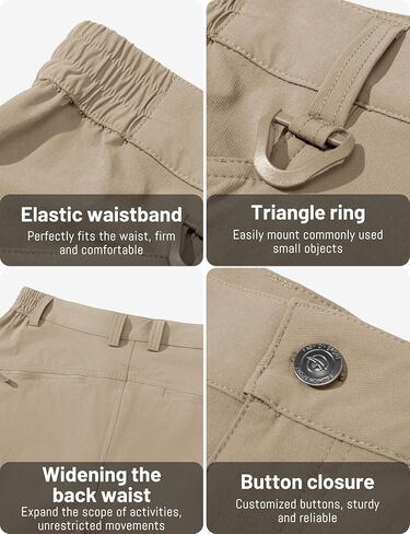 TACVASEN Men's Tactical Pants, Water Resistant 8 Pockets Cargo Hiking Pants, Lightweight Work Pants for Men Construction in Saudi Arabia