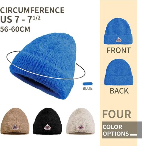 Croogo Unisex Beanies Vintage Soft Knit Hat Warm Black Beanie for Men Women Trendy Winter Caps Hip Hop Hats in Kuwait