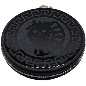 Generico 1.9 in Obsidian Round Pendant engraced Necklace scrying Disk Polished Black Mirror Handmade face Healing Crystal Stone Amulet Spiritual Decor Artesian Souvenir