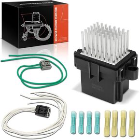 A-Premium HVAC Blower Motor Resistor Compatible with Buick, Cadillac, Chevrolet, GMC, Hummer & Saturn Vehicles - Escalade, Avalanche, Cruze, Malibu, Silverado 1500, Suburban, Sierra 1500, Yukon & More