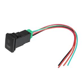 Reverse Camera Push Button Switch with Connector Wire for Toyota Landcruiser 4Runner / Car Interior LED on Off Switch Panel/Waterproof / 1 Set Blue