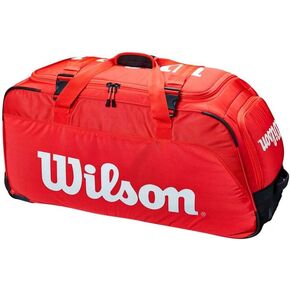 WILSON Pro Staff V14 Super Tour Tennis Racket Bag - Brown, Holds up to 15 Rackets