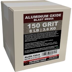 #46 Aluminum Oxide - 8 LBS - Coarse Sand Blasting Abrasive Media for Blasting Cabinet and Blasting Guns.