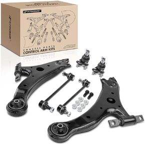 A-Premium Set of 6, Front Lower Control Arm, Sway Bar Link, Lower Ball Joint, Compatible with Toyota Camry 02-06, Highlander 04-07, Lexus RX330 & ES330 04-06, RX350 07-09, RX400h 06-08, ES300 02-03