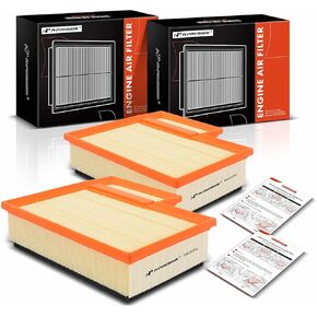 A-Premium 2-PC Engine Air Filter Compatible with Ford Transit-150, Transit-250, Transit-350, Transit-350 HD, 2015-2023, V6 3.5L