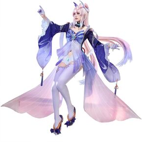 KIRA KIRA Sangonomiya Kokomi Cosplay Costumes Doki-SR Game Genshin Impact Sangonomiya Kokomi Cosplay Costumes Outfits