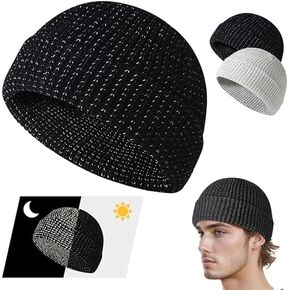 Flex Beanie 2.0,Weflexus Reflective Beanie, 2024 New Flex Beanie 2.0 - Unisex, for Winter Night Walks