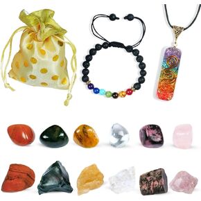YATSKIA Cancer Zodiac Crystal Set - Cancer Zodiac Gifts for Women - Zodiac Signs - Chakra Crystals and Healing Stone Pendant & Bracelet - Spiritual Astrology Gifts for Women - Birthstone Crystal Set