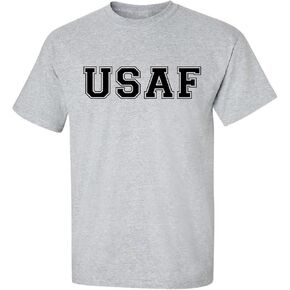 USAF Athletic Air Force Short Sleeve T-Shirt in Gray
