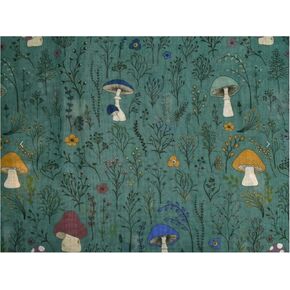 Shag Wear Mushroom Forest Fashion Scarf for Women and Teen Girls Sage Green 180 cm Long