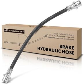 A-Premium Rear Driver or Passenger Brake Hydraulic Hose Compatible with Select Geo, Pontiac and Toyota Models - Prizm 1993-1997, Vibe 2003-2006, Celica 2000-2005, Corolla 1993-1996, Matrix 2003-2006