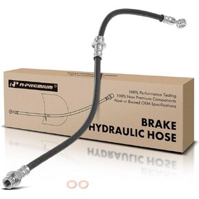 A-Premium Front Driver or Passenger Brake Hydraulic Hose Compatible with Select Mitsubishi Models - Endeavor 2004-2008/2010-2011 - Replace# MR569290