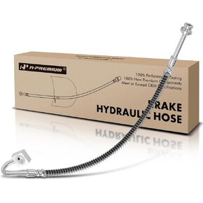 A-Premium Front Passenger Brake Hydraulic Hose Compatible with Kia Models - For Sportage 1995 1996 1997 1998 1999 2000 2001 2002 2.0L - Replace# 0K01143810C