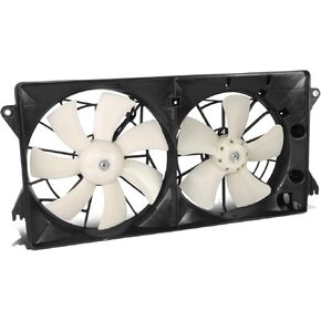 DNA MOTORING Factory Style Dual Radiator Fan Assembly Compatible with 00-05 Celica / MR2 Spyder,OEM-RF-0977