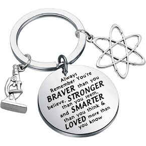 BNQL Science Gifts Keychain Graduation Gifts Biology Chemistry Science Student Gifts