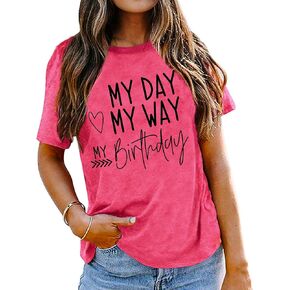 Birthday Shirt for Women It’s Me Hi I’m The Birthday Girl It’s Me Tshirt Funny Birthday Party Gift Tops