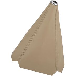 ACROPIX Shift Boot Cover Dust Proof Universal for Vehicle Car Beige PU Leather Car Parts