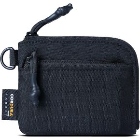 Coin Purse, 500D CORDURA Minimalist Wallet Change Purse ID Card Holder Money Pouch Tactical Bag with YKK Zipper, Black