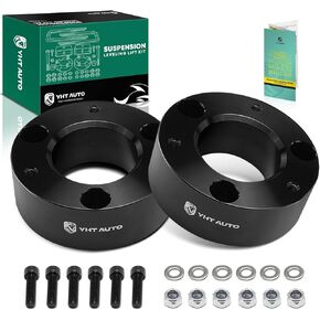 YHTAUTO 3 inch Front Leveling Lift Kit w/Hardware Kit Fits 2007-2019 Chevy & GMC Models, Silverado Sierra 1500, Tahoe, Yukon, RWD/4WD, Set of 2 Front Strut Spacers