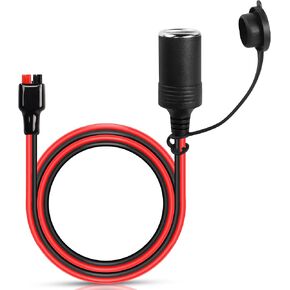 PNGKNYOCN Car Cigarette Lighter Plug to 45A Connector 14 AWG 12V Cigarette Lighter Female Adapter Connecto Heavy Duty Cable (1M/3FT