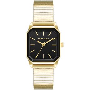 Anne Klein Women's Striped Mesh Bracelet Watch