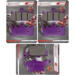 Front and Rear Carbon Fiber Ceramic Brake Pads Sets Compatible with Fit for Can Am Spyder F3-S SE6/SM6 Spyder F3/F3-T 2015-2019 2020 2021 2022 2023 Replacement Kits FA630F FA631R