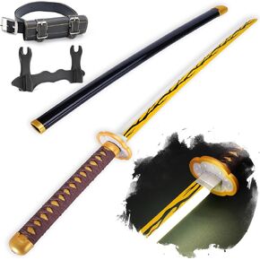 Cold Blade Light Up Sword Demon Sword - Rechargeable, 40 Inch Plastic Anime Replica Light Up Katana with Belt & Stand - Anime Sword with Authentic Design