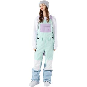 SEARIPE Women and Mens Snow Bibs Adjustable Overalls Pants Wear-resistant Bib Hiking Climbing Insulated Ski Pants(K05BLPJ,XS) Blue-pj