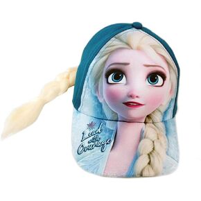 Disney Frozen 2 Elsa Cap with Ponytail Lead with Courage Blue