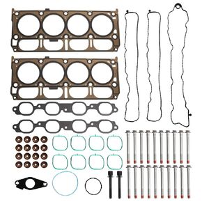 HS26744PT Cylinder Head Gasket Bolt Kit Fit for GMC Sierra 1500 Yukon, for Chevy Silverado Tahoe Suburban 5.3L V8 Engine 2015 2016 2017 2018 HS54996 HGS4308 12622325 ES73121