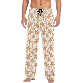 Christmas Gingerbread Cookie Men's Pajama Pants Sleepwear Lounge Pajama Bottoms