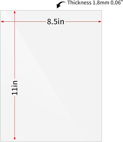 8x10 Glass Replacement Sheets for Picture Frame Set of 4, 8 by 10 Real High-Definition Glass Cover in Kuwait