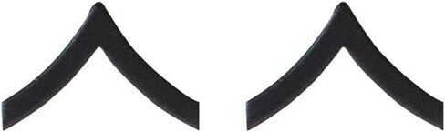 مشاة البحرية شيفرون: الدرجة الأولى الخاصة - معدن أسود، نحاس صلب in Kuwait