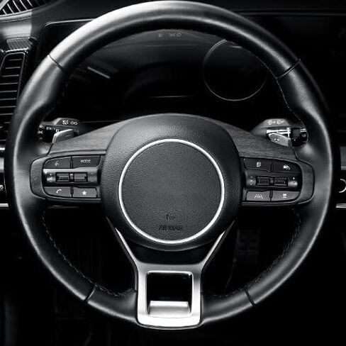 YOUTOOCAR Wood Grain Steering Wheel Cover Trim Compatible with Kia Sportage 2023-2025 Accessories in Saudi Arabia