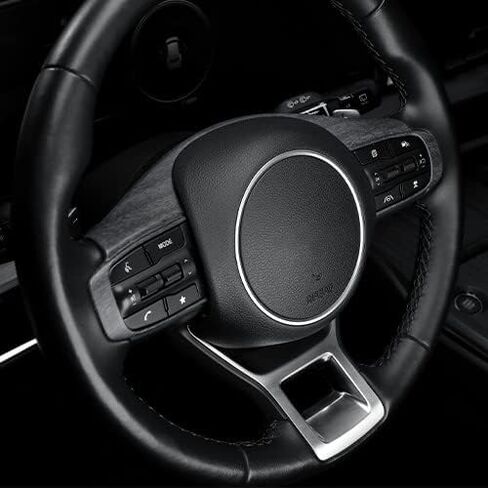 YOUTOOCAR Wood Grain Steering Wheel Cover Trim Compatible with Kia Sportage 2023-2025 Accessories in Saudi Arabia