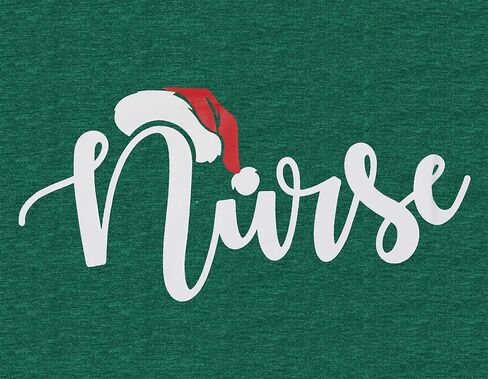 Christmas Shirts for Women Christmas Nurse Tshirt Nurse Letter Print Clothes Christmas Holiday Tops in Kuwait