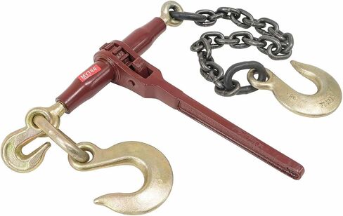 Mytee Products Ratchet Pro Binder w/ 3/8" Grab & 1/2" Sling Hook, & 2' G8 Chain & 1/2" Sling Hook, 7100 WLL, in Kuwait