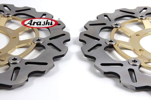 Arashi قرص فرامل الدوارات الأمامية والخلفية لهوندا CBR600RR 2003-2015 CBR1000RR 2004-2005 دراجة نارية استبدال الملحقات الذهب in Kuwait