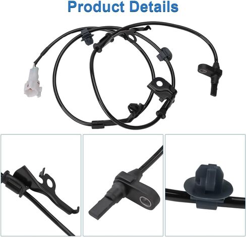 2 Pcs Front ABS Wheel Speed Sensors Compatible with Toyota Yaris 1.5L L4 2006 2007 2008 2009 2010 2011, Compatible with Scion xD 1.8L L4 2008 2009, Replacement for 89543-52030, 89542-52030 in Kuwait