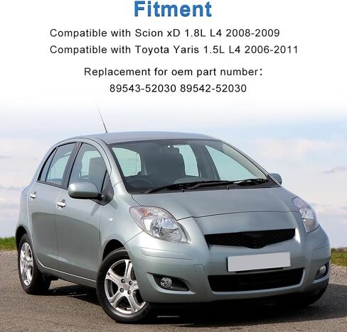 2 Pcs Front ABS Wheel Speed Sensors Compatible with Toyota Yaris 1.5L L4 2006 2007 2008 2009 2010 2011, Compatible with Scion xD 1.8L L4 2008 2009, Replacement for 89543-52030, 89542-52030 in Kuwait