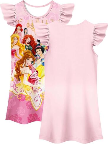 Girl Kids Princess Dress Toddler Cartoon Dresses Summer Casual Playwear Outfits 2-9Y in Saudi Arabia