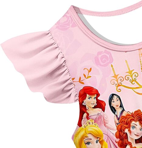 Girl Kids Princess Dress Toddler Cartoon Dresses Summer Casual Playwear Outfits 2-9Y in Saudi Arabia