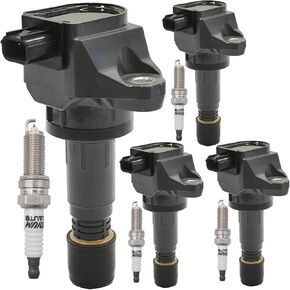 UF672 Ignition Coil Pack 30520R1AA01 and Iridium Spark Plugs Set Of 4 Fit For Honda Civic 2012-2015,HR-V 2016-2021 1.8L L4 &Acura ILX 2013-2014 2.0L L4#099700181 5C1880 GN10421 C1823