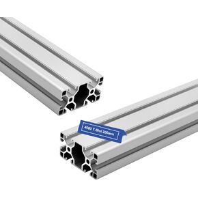 2Pack 4080 T Slot Aluminum Extrusion 1220mm Black Extruded Aluminum Profile 40x80 T-Slotted Framing European Standard Anodized Linear Rail for 3D Printer Accessories Parts in Saudi Arabia