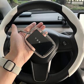 for Tesla Key Card Holder for Model S/X/3/Y Cybertruck 2PCS Card Key Holder Acrylic Credit Card Case Transparent Card Keychain for Tesla Key Fob Accessories (Gray-2PCS)
