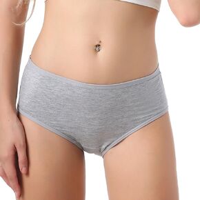 5Pack Womens Brief Soft Underwear Breathable Panties 5Colors Multipack