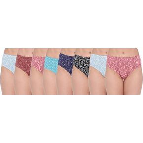 Lyra Womens Underwear Soft Cotton Solid Hipster Panties Size- L Pack Of- 8