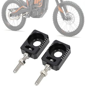 Dirt Bike Rear Axle Blocks Chain Tensioner Adjuster with Bolt Screw CNC for Talaria Sting MX3 MX4 Talaria XXX 3X Motorcycle Black